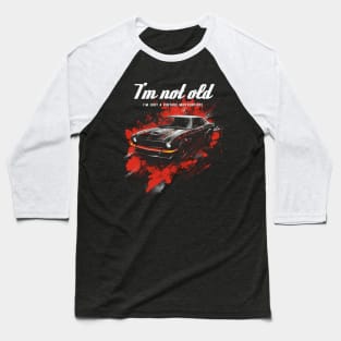 Vintage Tribute to Classic Muscle Cars Baseball T-Shirt